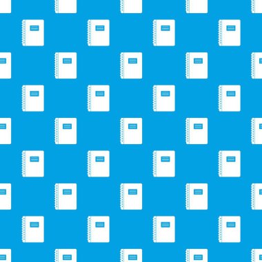 Spiral not defteri desen kesintisiz mavi