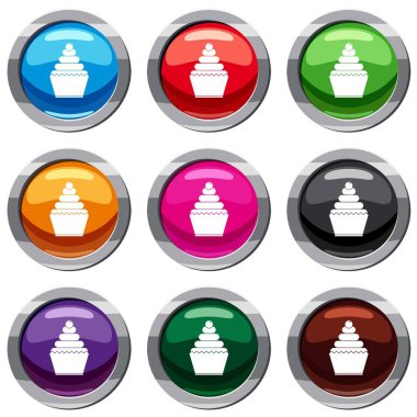 Cupcake 9 koleksiyonu ayarla