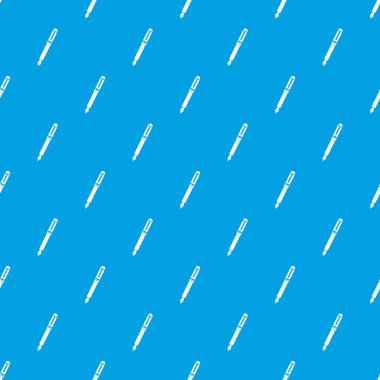 Siyah dolmakalem desen kesintisiz mavi