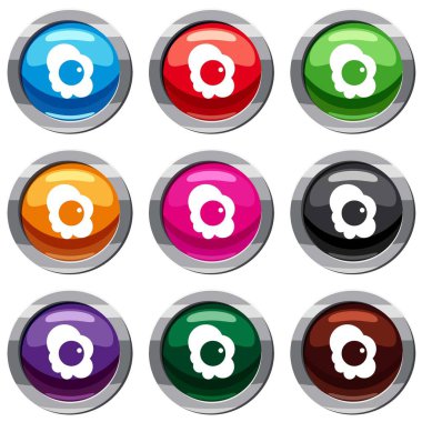 Sahanda yumurta 9 koleksiyonu ayarla