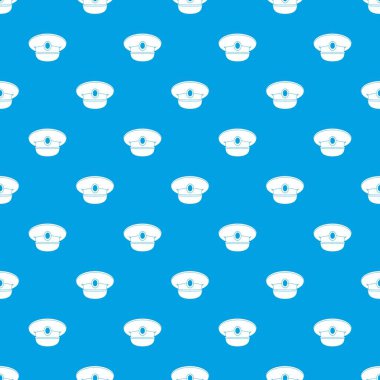 Beyaz Deniz şapka desen kesintisiz mavi