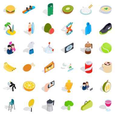 Enerjik Icons set, izometrik stili