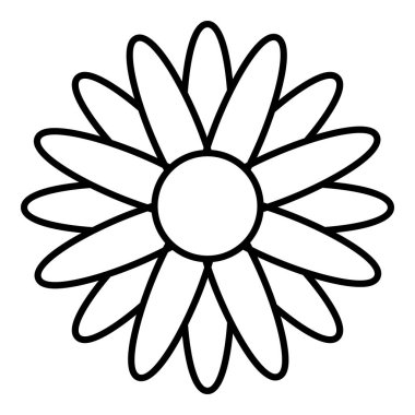 Bal çiçek simgesi, anahat stili