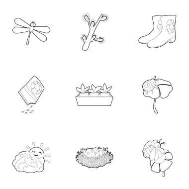 Bahar Icons set, anahat stili