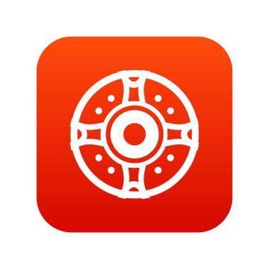 Kalkan simgesi dijital kırmızı