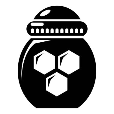 Kavanoz bal simgesi, basit tarzı