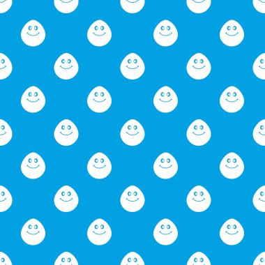 Gülümseyen kireç desen kesintisiz mavi