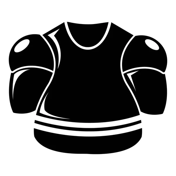 Icono de uniforme de hockey, estilo simple — Vector de stock