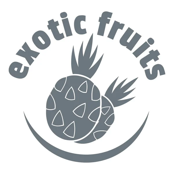 Logotipo de frutas exóticas, estilo simples — Vetor de Stock