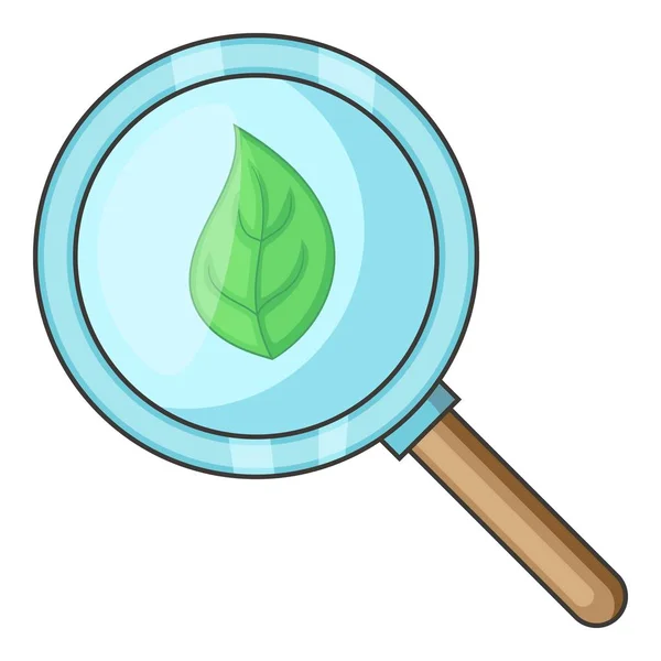 Icono de búsqueda orgánica, estilo de dibujos animados — Vector de stock