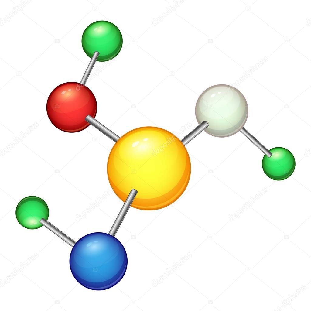 Molecule icon, cartoon style — Stock Vector © ylivdesign #190081466