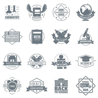Kredi logo Icons set, basit tarzı