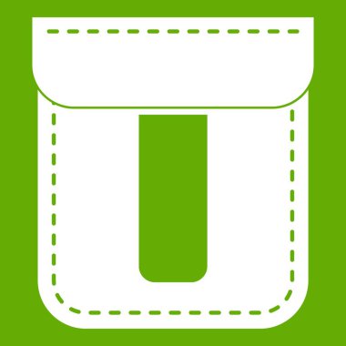 Siyah cep simgesi yeşil