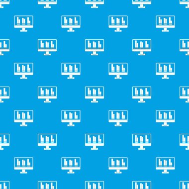 Bilgisayar ekran desen kesintisiz mavi iş grafik