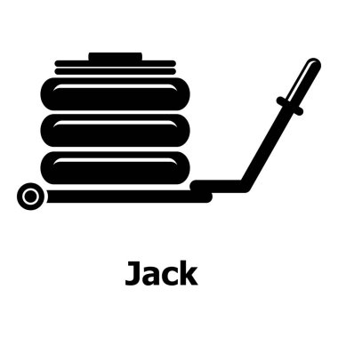 Jack simgesi, basit siyah stil