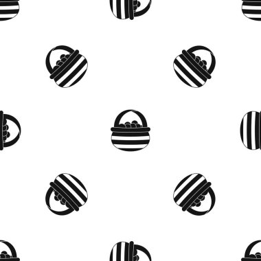 Sepet kızılcık desen sorunsuz siyah