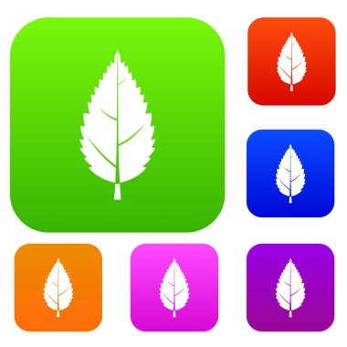 Gürgen yaprak renk koleksiyonu ayarla