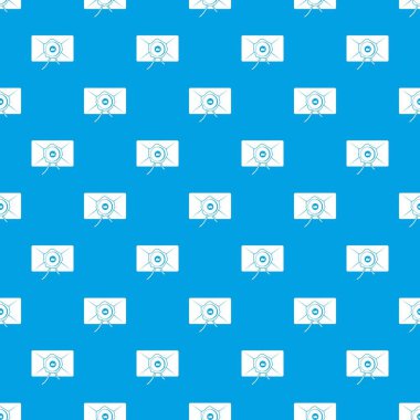 Mum mühür desen kesintisiz mavi zarfı