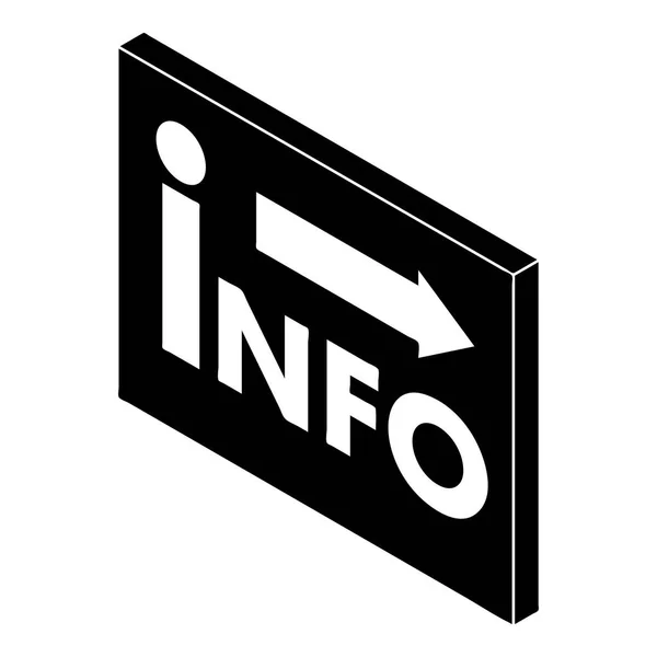 Icono de información de mercado, estilo simple — Archivo Imágenes Vectoriales