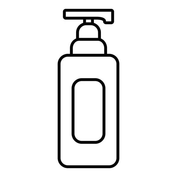 Şampuan dispenser simgesi, anahat stili — Stok Vektör