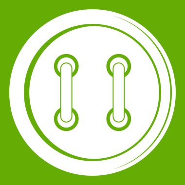 Dikiş düğme simgesi yeşil