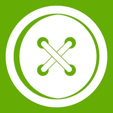 Plastik düğme simgesi yeşil