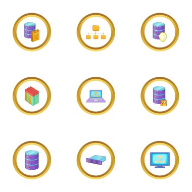 Veri aktarım simgeler kümesi, karikatür tarzı