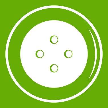 Giyim simgesi yeşil düğme