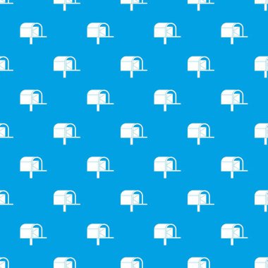 Posta kutusu desen kesintisiz mavi