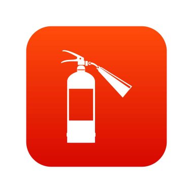 Yangın söndürücü simgesi dijital kırmızı