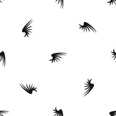 Kanat deseni sorunsuz siyah