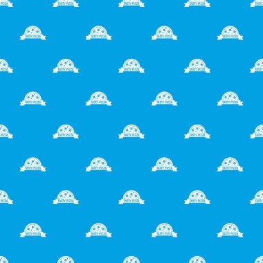 Lezzetli pizza işareti kesintisiz mavi model