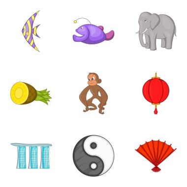 Gerekir bkz: Icons set, karikatür tarzı yerler