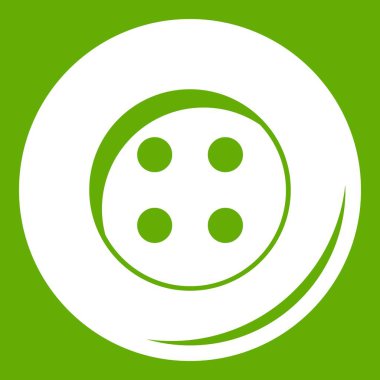 Dikiş simgesi yeşil düğme