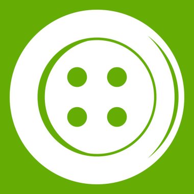 Dikiş düğme simgesi yeşil