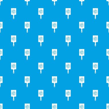 Ananas, mantar ve zeytin pizza desen kesintisiz mavi