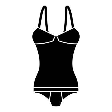 Pijama simgesi, basit siyah stil