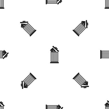 Zarf çöp kutusu desen sorunsuz siyah