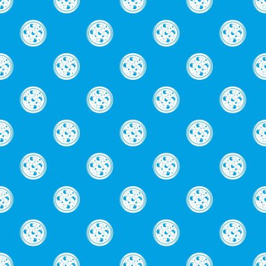 Pizza yeşillik desen kesintisiz mavi