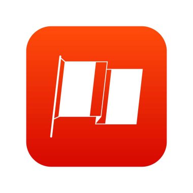 İrlanda simgesi dijital kırmızı bayrağı