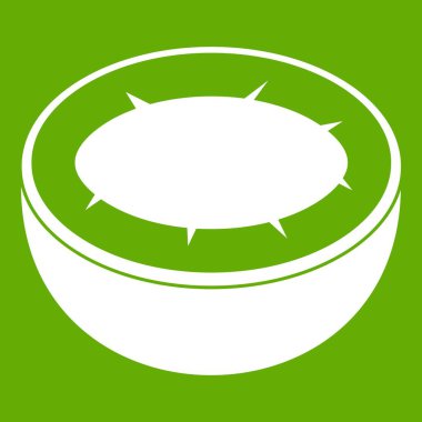 Hindistan cevizi simgesi yeşil yarısı