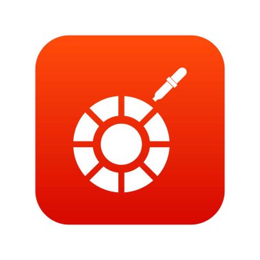 Renk seçici simgesini dijital kırmızı