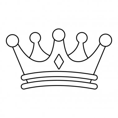 Regal taç simgesi, anahat stili