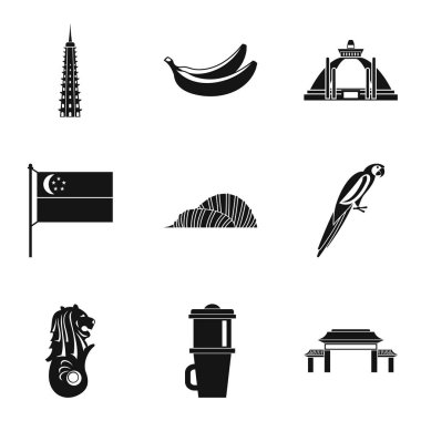 Türkiye Icons set, basit tarzı