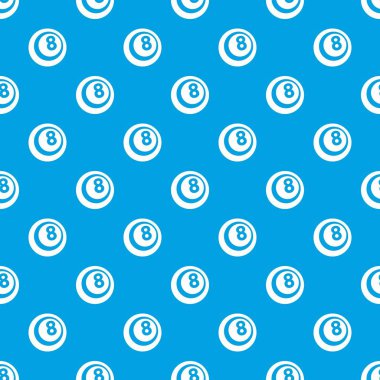 Siyah ve beyaz snooker sekiz havuzu desen kesintisiz mavi