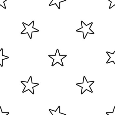 Yıldız deseni sorunsuz siyah