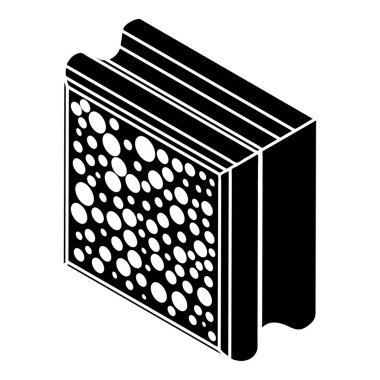 Cam inşaat blok kutsal kişilerin resmi, basit tarzı