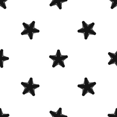 Yıldız deseni sorunsuz siyah