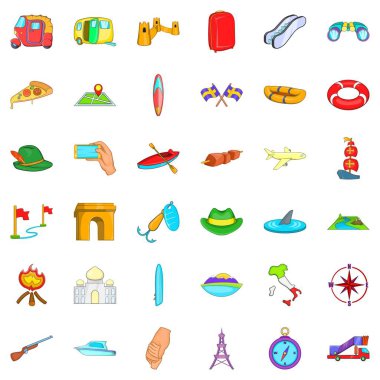 Pusula Icons set, karikatür tarzı