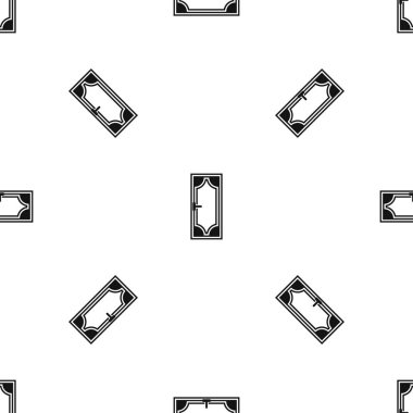 Ahşap kapı cam desen sorunsuz siyah